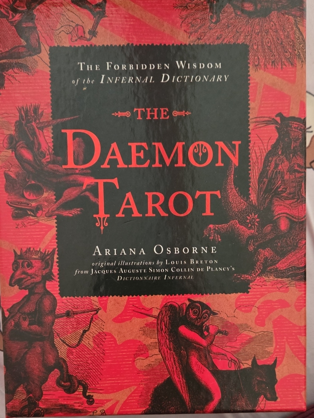 The Daemon Tarot by Ariana Osborne - Red & Black Deck